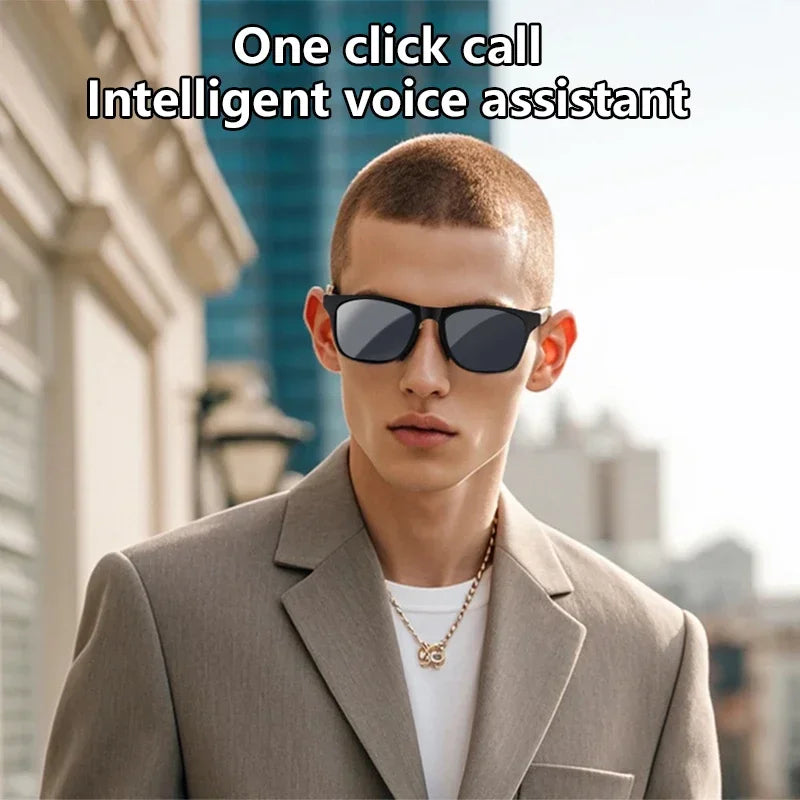 Lenovo AI Smart Glasses 8K Remote Control Touch Photo Camera Recording Voice Assistant Translator Wireless Bluetooth Sunglasses