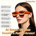 Lenovo AI Smart Shooting Glasses 800W HD Camera Wireless Bluetooth Calling Translation For Men Women Sunglasses With 3 Lenses
