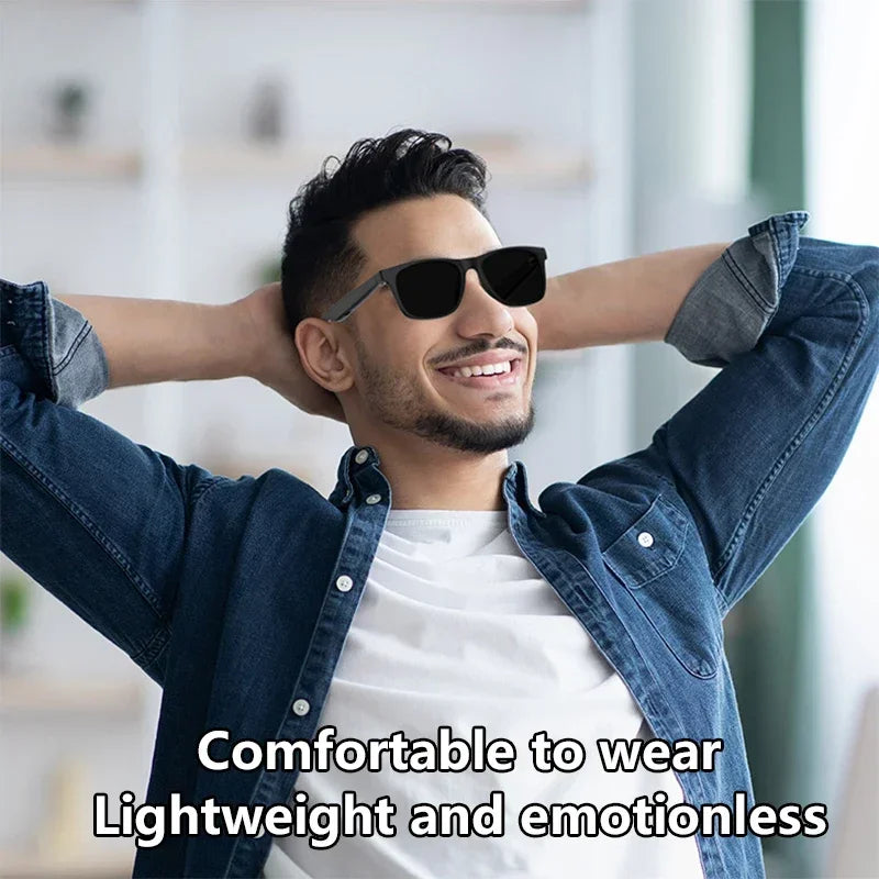 Lenovo AI Smart Glasses 8K Remote Control Touch Photo Camera Recording Voice Assistant Translator Wireless Bluetooth Sunglasses