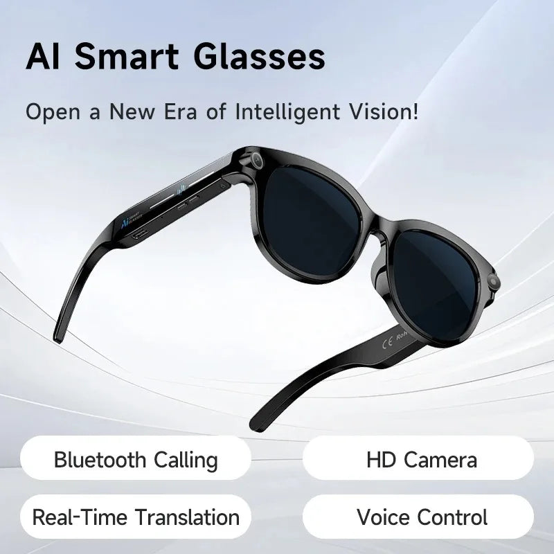 2026 AI Smart Glasses 8K Remote Control Touch Photo Camera Recording Voice Assistant Translator Wireless Bluetooth Sunglasses